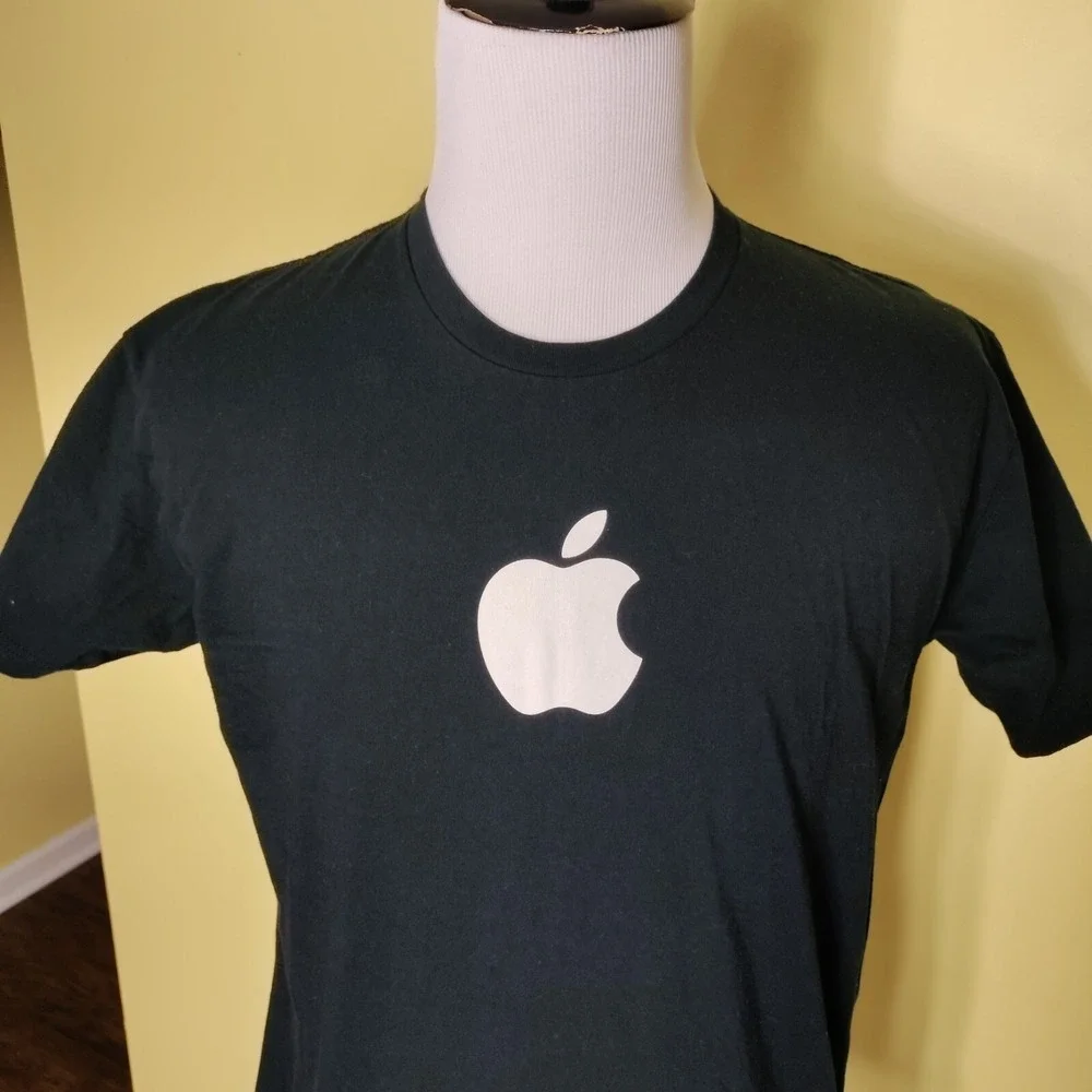 Apple Macintosh‎ Logo T Shirt G5 Unisex Large Black Made in USA